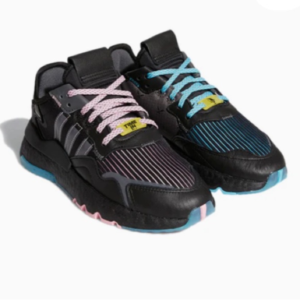 adidas Ninja x Nite Jogger J 'Black Blue Glow' FY0176